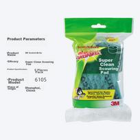 3M Scotch-Brite 6105 Scouring Pad, 5-Pack, Dishwashing Cloth, Kitchen Degreaser, Ultra-Clean, Contains Abrasive Sponge Pad