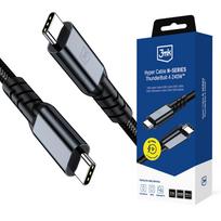 3mk Protection 3mk Hyper Cable N-SERIES USB-C / USB-C Thunderbolt 4 2m 48V / 5A 40Gb/s 240W 8K60Hz - black