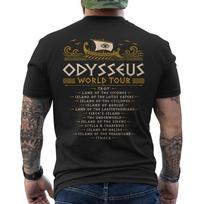 Odyssey Homer Dark Academia Odysseus World Tour ON BACK T-Shirt XXXXL black