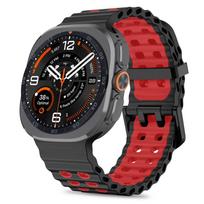 Tech-Protect Iconband Pro for Samsung Galaxy Watch Ultra 47mm - Black and Red