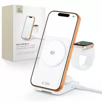 Tech-Protect A56 3IN1 MAGNETIC MAGSAFE WIRELESS CHARGER 25W QI2.2 WHITE