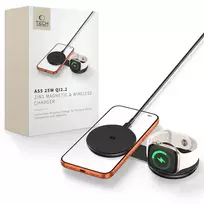 Tech-Protect A55 2IN1 MAGNETIC MAGSAFE WIRELESS CHARGER 25W QI2.2 BLACK