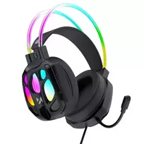 Wozinsky WSG-1118 Wired Gaming Headphones with Microphone and RGB Backlight - Black
