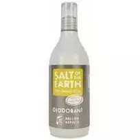 Salt-Of-The-Earth Amber  AND  Santalwood Deo Roll-on Refills - Natural roll-on deodorant refill 225ml