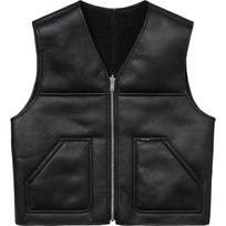 Supreme FW24 SAV1 Dvišalis dirbtinio avikailio darbo liemenė Unisex SUP-FW24-038 XL black