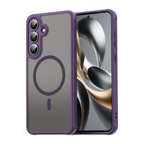 Samsung Galaxy S25 FE dėklas, pusiau skaidrus, matinis, pagamintas iš PC+TPU, apsaugantis nuo pirštų atspaudų, permatomas dangtelis, skirtas Galaxy S25 fe Galaxy S25 FE juoda