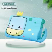 Memory Foam Neck Support Pillow with Cute Cartoon Design – Pressure-Free Comfort for Home Use 45*27*6 Pillowcase blue