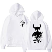 Game Hollow Void Hollow Knight Darkside Print Hoodie Man Manga Fashion Hooded Tracksuit Men Women Anime Hoodies S white
