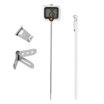 Digital Candy Thermometer with Pot Clip Instant Read Food Thermometer for Cooking Baking And Candy Making Stainless Steel Probe LCD balta