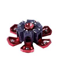 Creative Transformable Finger Mecha Fidget Spinner Tech Aesthetic Mechanical Transformation Fidget Toy for Children Gift raudona