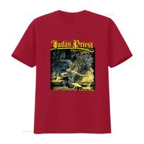Judas Priest Sad Wings Heavy Metal Band T Shirt Rock Music Print  vintage Washed Stylish graphic Comfortable homme Unisex S black