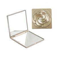 Tiny Square Fold Cosmetic LookingGlass Easy to Carry Compact Cosmetic Mirror Pocket Makeup Mirror Folding Double-sided Vanity Mirror auksas