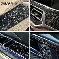 Aukščiausios kokybės juodo anglies pluošto vinilinės plėvelės lipdukai automobilio kėbulo vidinei ir išorinei apdailai, vinilinės plėvelės lipdukas, pasidaryk pats automobilio priedai 10cmx150cm gray