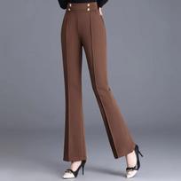 Petite Women's Micro Flare High-Waist Stretch Pants - Spring/Autumn 2023 M