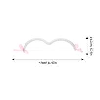1Set Cupid Arrow Bow Kit Lightweight Easy Carry Costume Accessory for Valentine Day Party Cosplay Event Photo Prop Adorable white
