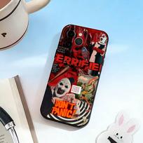 Gothic-Terrifier-Art the Clown  Phone Case Silicone Soft For IPhone 17 16 15 14 13 12 11 X XR Plus Pro Max Plus iPhone14Pro black