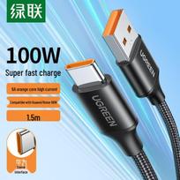 UGREEN 100W 6A Type-C Super Fast Charging Cable orange