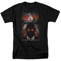 DC Comics Batman Arkham City Obey Order Poster Adult Unisex T-Shirt Black M black