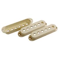 SCUD Master Relic Collection pickup 60s ST-type covers, style, 3-pack, white/relic finish, MRC-STPC60W-SET beige