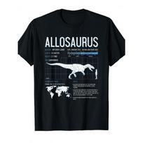 Allosaurus Dinosaur Facts T Shirt Mens Womens Kids Science S įvairiaspalvis
