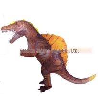Helovino vakarėlio pripučiamas dinozauro kostiumas - vaikščiojanti animacinio personažo maskuotė gray