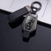 Metalinis automobilio rakto dėklas Dangtelis Apsauginis korpusas A B C E klasės GLS GLA GLK GLC CLS CLA AMG W204 W205 W212 W463 W176 juoda