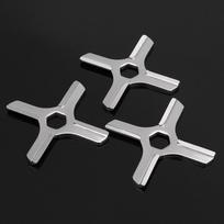 3 vnt mėsmalės Nr. 5 ašmenų smulkintuvo dalių įrankių rinkinys, skirtas Moulinex HV3/KRUPS F402 black