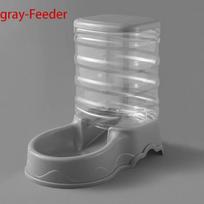 26pcs3.8L PP Material Pet Feeder Pet Water Fountain Drink Bowl Automatic Pet Feeder Large Cat Dog Food Dispenser gray