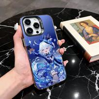 G-Genshin cute F-Furina I-Impact-fgi  Phone Case For iPhone 17,16,15,14,13,12,11 Plus,Pro Max,XS,Colorful Silver Black Cover iPhone11PROMAX white
