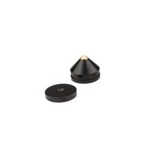 Aluminium Alloy Metal Audio Speaker Feet Pad Shoes Spike Shock Absorber Disc Player Shock Absorber Spikes Cone Floor Foot Nail juoda