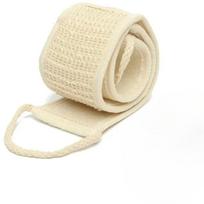 Strip Back Rubbing Towel Powerful Exfoliating Massage Back Rubbing Bath Strip Unisex Bath Net Silicone Body Scrubber beige