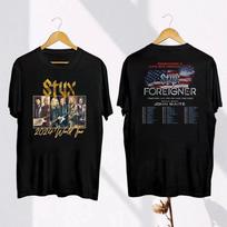 Styx Band Tour 2024 Shirt Styx Foreigner Tour Tee S įvairiaspalvis