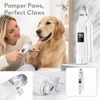 2-in-1 Dog Nail Clipper and Grinder USB Rechargeable for Small Medium Large Dogs and Cats One Size balta