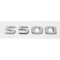 ABS plastiko S500 S500L S600 S600L bagažinės galinis logotipas ženklelis emblema lipdukas Mercedes Benz S klasės W126 W140 W220 W221 W222 C217 WD1 white