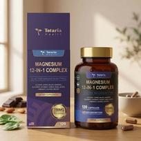 Totaria Health 12-in-1 Magnio kompleksas – 700mg Didelė absorbcija (120 kapsulių) 1pack