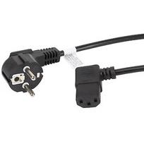Lanberg Power cord CEE 7/7->IEC 320 C13 3m angled right VDE CA-C13C-12CC-0030-BK