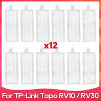 Fit For ( TP-Link Tapo RV30 / RV30 Plus / RV10 / RV10 Plus / Philips Homerun 2000 / 3000 ) Main Side Brush Filter Part Accessory white