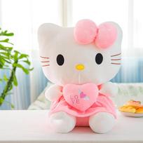 **Mielos Hello Kitty Rožinės Pliušinės Minkštos Žaislinės Lėlės Anime Animacinių Filmų Pliušiniai Žaislai Vaikams Gimtadienio Kalėdinės Dovanos 24cm pink