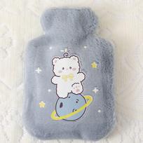 Multipurpose 500ml Cute Hot Water Bottle  Cover Hand Warmer Hot Water Bag gray