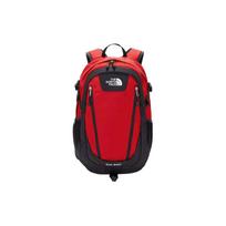 The North Face Logotipo Spaudinys Didelės Talpos Kuprinė Su Užtrauktuku Unisex Kuprinė Raudona NM2DL54C Red black