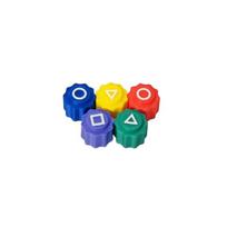 Gonggi Korean Traditional Game 5 Dice Folk Game Set Jack Stone Pebbles Set Hand Eye Coordination Training Toy for Children blue