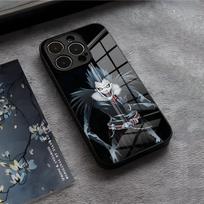 Death Note Yagami Light L Lawliet Phone Case For IPhone 17 Air 16 E Pro Max 15 14 13 Mini 12 Pro 11 Max Plus Black Glass Cover iPhone 16 Pro Max gray