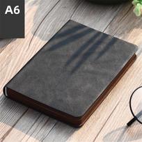 New Pocket A6 Planner Daily Memo Mini Note Book Notebook Portable Vintage Pattern PU Leather Notebook Diary Notepad Stationery gray