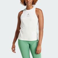 Adidas Women's Les Mills Graphic Tank Top Chalk White IS2361 M brown
