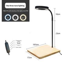 su medine plokšte akvariumo LED lempa, reguliuojamo aukščio augalų auginimo šviesa, akvariumo apšvietimas 17*18.5cm black