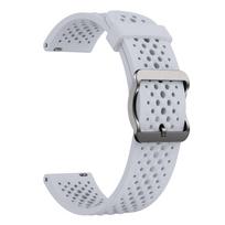 Dirželis Garmin Venu 2S 3S Forerunner 255S 265S Active S Vivoactive 4S Universalus išmanusis dirželis Garmin 18 mm silikoninė juosta Venu 2S 3S white