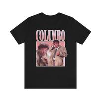 Columbo Fan Retro 90s Vintage Bootleg Rap Meme Holiday Fashion Valentines Day printed TShirt tops Gift Summer Shortsleev S gray
