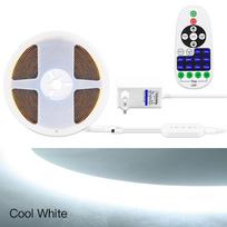 Wireless Bluetooth COB LED Strip Light 24V Phone APP Control LED Tape Linear Dimmable Ribbon For Room Kitchen Ambient Lighting 2m