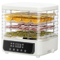 Healthy Eating 25x25x20cm Adjustable Timer 24 Hour Auto Shutoff Feature 6-Tray Dehydrator Dishwasher-Safe Components China Mainland brown