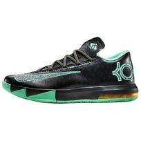 Nike KD 6 Classic And Versatile Basketball Shoes Unisex Black Green IH3582-001 41 black